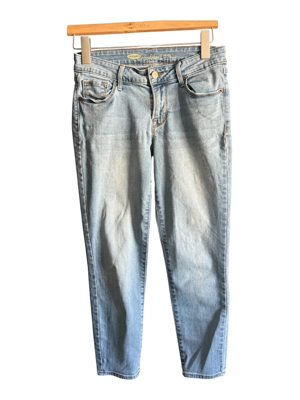 Old Navy Light Wash Ankle Straight Jeans